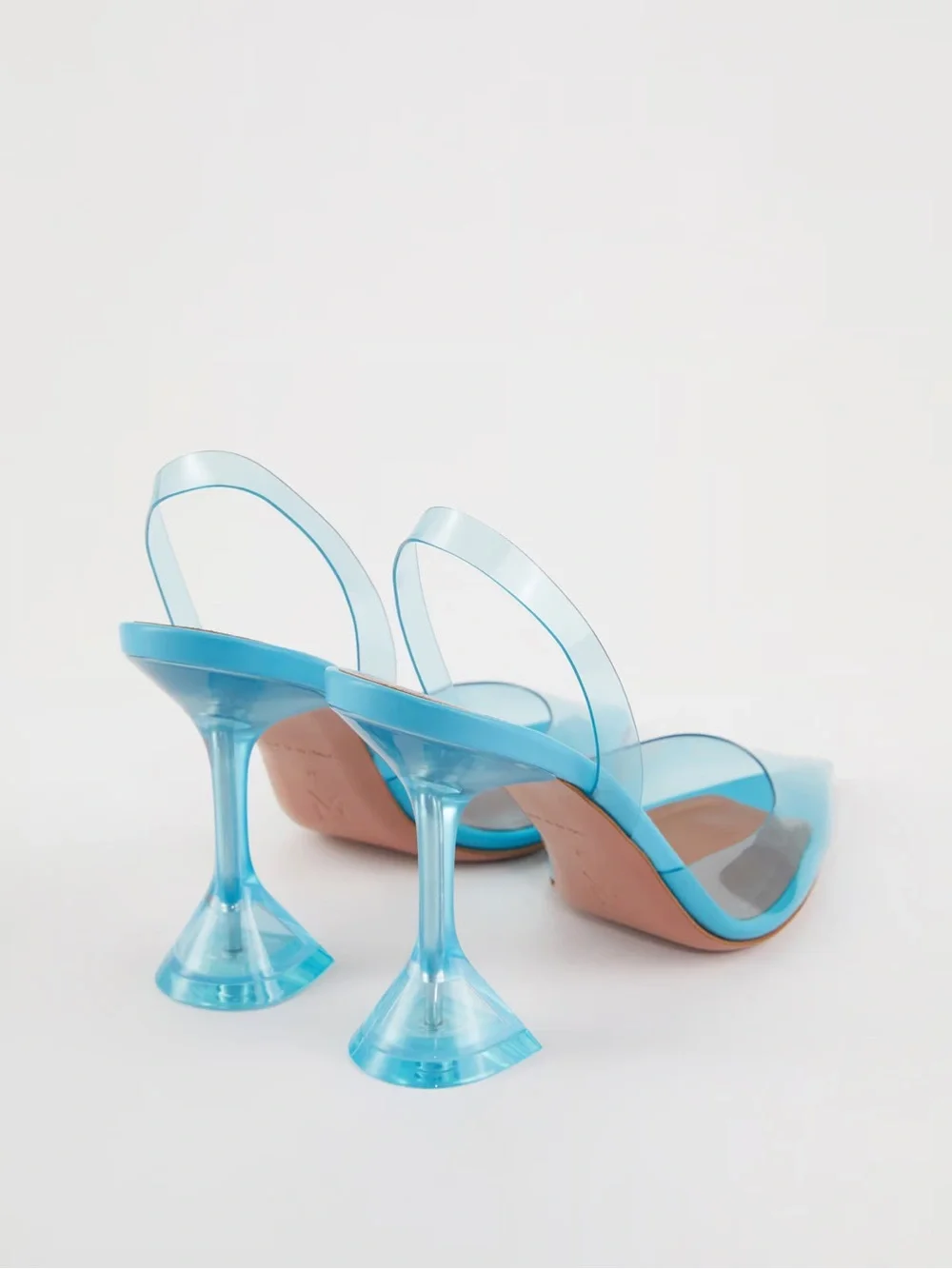 Amina Muaddi transparent sky